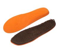 UKCOCO 1 Pair Warm Lambs Wool Shoe Insoles for Men Women Brown Artificial Wool Cushion with Shock-Absorbing Support and Side-to-Side Stability for Daily Life and Athletic Activities