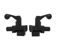 UKCOCO 1 Pair Wheelchair Footrest Mount Bracket with Quick Release and Ergonomic Support, Plastic Replacement Part Compatible with Standard Wheelchairs, Fits Pipe Diameters 22mm Outer