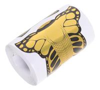 UKCOCO 1 Roll Golden Nail Form Guide Stickers for Nail Extension Easy to Use Pvc Adhesive Sticker with 100 Pieces Per Roll Suitable for Home DIY