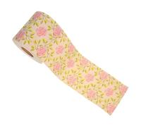 UKCOCO 1 Roll of Toilet Paper Made from Bamboo Pulp with Cute and Delicate Patterned Design, Soft Toilet Tissue Roll for Party and Holiday Season Decoration