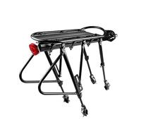 UKCOCO 1 Set Aluminium Alloy Quick Release Bike Carrier Rack Durable Solid Cargo Racks for Road Mountain Bikes Lightweight Compact Design Easy Installation Black