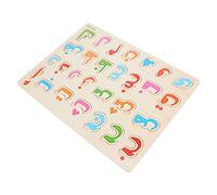 UKCOCO 1 Set Arabic Alphabet Puzzle Educational Logic Board for Preschool Learning Bright Colors Develops Cognitive Skills Engaging Parent Activity