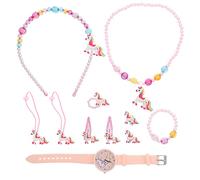 UKCOCO 1 Set Cartoon Watch Unicorn Watch Necklace Unicorn Hair Accessory for Girls
