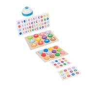 UKCOCO 1 Set Creative Wooden Arrow Direction Game for Educational Cognitive Play for Boys and Enhances Concentration Coordination and Color Recognition Skills