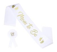 UKCOCO 1 Set Dad Badge Mommy Sash for Shower Decorations Lightweight Comfortable and Convenient for Pregnancy Announcements and Celebrations