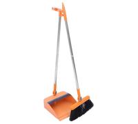 UKCOCO 1 Set Foldable Broom and Dustpan, Standing, Ergonomic Handle | Standing Dustpan Set for Home, Ideal for Small Spaces, Daily Sweeping Needs, Indoor & Outdoor Cleaning, Easy Sweeping