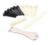 UKCOCO 1 Set Guitar Bridge Pin Puller Set with Pin Peg Remover Tool for Acoustic and Electric Guitars Durable Bridge Saddle Nut Extractor for Easy Installation and Replacement
