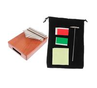 UKCOCO 1 Set Key Kalimba Finger Piano with Tools Portable Wood Color Thumb Instrument for Beginners Multi Function Music for Adults Durable Solid Wood Design