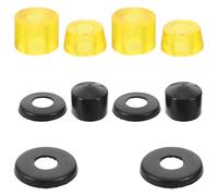 UKCOCO 1 Set Skateboard Longboard Truck Bushings- Skateboard Truck Hardware Pivot Cups Washer Shock Absorber Fittings for Longboard & Roller Skates Maintenance Yellow
