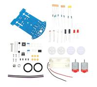 UKCOCO 1 Set Smart Robot Car Kit DIY Soldering Project for Line Following Educational for Boys and Fun Electronics Learning Kit for Beginners and Hobbyists Random Color