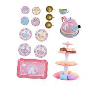 UKCOCO 1 Set Unicorn Tea Set Dessert Tower Play Set for Pretend Play Educational Fun for Safe Materials for Tea Party