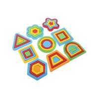 UKCOCO 1 Set Wooden Shape Puzzle Board Educational Color Sorting for Enhances Cognitive Development Problem Solving Skills for Interactive Learning