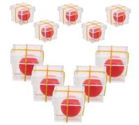 UKCOCO 10 Sets Transparent Box Ball Trick Props Illusion Gimmick for Party and Stage Performance Easy to Learn Interactive Prank for Engaging Audiences