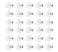 UKCOCO 100 Pcs 45 Degree Cabinet Drawer Wedges with Nickel-Plated Screws, Plastic Corner Braces for Drawer Bottom Reinforcement and Furniture Repair in Kitchen and Home