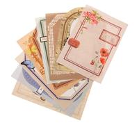 UKCOCO 100 Sheets Vintage Style Decorative Paper for Scrapbook DIY Journal Material Backing Paper Flower Pattern Aesthetic for Personal Journals and Collage Art