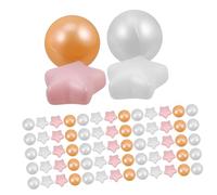 UKCOCO 100pcs Colorful Ocean Balls for Non Toxic Play Balls for Playhouse Tent Pool Party Decoration Material Lightweight Fun for Indoor Outdoor Activities