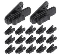UKCOCO 100pcs Earphone Cord Clips Headphone Wire Holders for Tidy Lightweight Design Prevents Loss Versatile Compatibility for Earphone Models