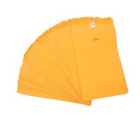 UKCOCO 100pcs Kraft Clasp Envelopes Heavyweight Paper Mailing File Card Envelopes Document Storage with Secure Closure for Office School Home Use