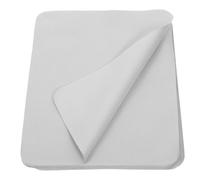 UKCOCO 100pcs Microfiber Cleaning Cloth for Glasses and Lenses, Double-Sided Soft Suede Eyeglass Wipes, 6.7"x5.5" Light Grey Spectacle Cleaning Cloths for Phones and Laptops