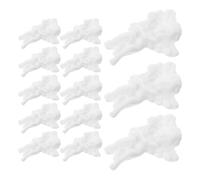 UKCOCO 100pcs Resin Angel Pendant Charm White Flatback Ornament for Jewellery Making, Cake Toppers, Christmas DIY Crafts,