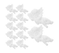 UKCOCO 100pcs Resin Angel Pendant Miniatures Flatback Christmas Charms for DIY Crafts Jewelry Making and Holiday Decorations