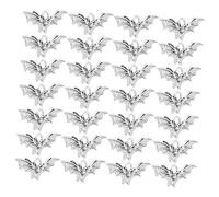 UKCOCO 100Pcs Retro Bat Charms for DIY Jewelry Making Vintage Metal Bat Pendants for Craft Projects for Halloween Christmas Everyday Wear Easy to String Attach