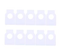 UKCOCO 100Pcs Reusable Double Sided Blank PVC Hanging Bottle Tags for Wine Labeling Erasable Information Display for Wine Cellar Organization Party and Stock Management