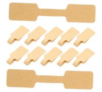 UKCOCO 100Pcs Self Adhesive Jewelry Price Tags Kraft Paper Stickers for Ring Hanging Tags DIY Labels Jewelry Identification Sticker for Price Display and Inventory Management