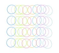 UKCOCO 100pcs Silicone Glow Dark Bracelets Soft Stretchy Wristbands for Events Sports Parties Concerts Night Use Colorful Luminous Bands with Secure Hold