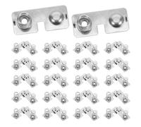 UKCOCO 100pcs Stainless Steel Aa Battery Spring Contact Plates Replacement for Power Bank and Flashlight, Linked Positive Negative Contacts with Excellent Wear Resistance and Enhanced