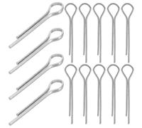 UKCOCO 100pcs Steel Cotter Pins Silver Finish Quick and Secure Fastening Resistance to Wear for Mechanics and Engine Repair on Tractors and Axles