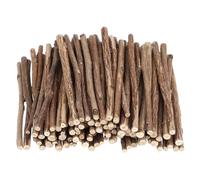 UKCOCO 100Pcs Twigs for Crafting: 100mm Natural Tea Tree Wooden Sticks for Crafts for Kids - Unfinished Round Sticks for Building Model Material DIY Supplies Fairy Houses