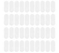 UKCOCO 100pcs White Felt Pads for DIY Hairpin Making Water Drop Clip Gaskets 5cm Craft Felt Cushions for Hair Accessories
