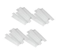 UKCOCO 100pcs White Plastic Mesh Makeup Brush Protective Covers Sleeves 12x1cm for Professional Brush Protection and Travel Storage