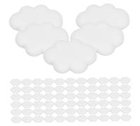 UKCOCO 100Pcs White Resin Cloud DIY Accessories for Phone Case Pencil Case Decoration Handmade Crafts Charming Cellphone Charms for Creative Projects