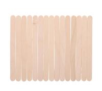 UKCOCO 100pcs Wooden DIY Craft Sticks for Multi-Functional Reusable Paint Stirring and Glue Mixing Sticks for Creative Crafting and Ice Pop Making