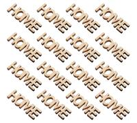 UKCOCO 100pcs Wooden Home Letter Cutouts DIY Woodcraft Pieces Unfinished Decorative Wood Letters for Wall Signs and Home Decoration