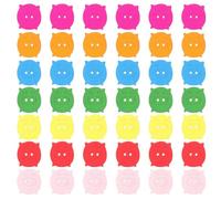 UKCOCO 100pcs Wooden Pig Head Buttons for DIY Craft, Easy to Sew Decorative Clothes Buttons, Portable and Creative Design, for T-Shirts and Clothes Sewing Projects