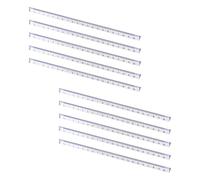 UKCOCO 10pcs 20cm Triangular Scale Ruler Set Plastic Drawing Rulers Measuring Tools for Students Drafting Geometry and Technical Drawing