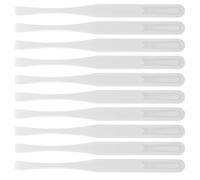 UKCOCO 10pcs Anti-Static Plastic Tweezers Set, ESD Safe Flat Tweezers for Sensitive Electronic Components and Micro Components, for Laboratory Adjustments and Assembly Tasks