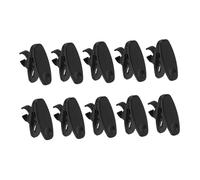 UKCOCO 10pcs Black 10mm Rotatable Metal Microphone Clips Tie Clip for Wireless Mic and Stand Holder Compatible with Shirt Mic and Earpiece Use