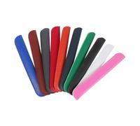 UKCOCO 10pcs Business Portable Pen Cover Set for Pencil Stylus Pu Leather Zipper Multi-color Protection Case for School Office Supplies