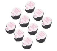 UKCOCO 10pcs Continuous Buzzer Tone Speaker Compact Electronic Alarm for Home Security DIY Projects Low Power Consumption High Temperature Resistant