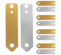 UKCOCO 10pcs Copper and Zinc Electrode Sheets Set, Anode Zinc and Copper Strips for Fruit Battery Science Experiment, Electroplating Raw Material for Educational Use