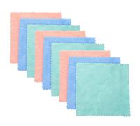 UKCOCO 10pcs Coral Fleece Makeup Remover Towels Soft Reusable Face Washcloths for Women Mixed Colors Suitable for Home and Travel