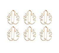 UKCOCO 10pcs Creative Metal Paper Clamps Cartoon Tortoise Leaf Shape Clips Portable Bookmark Stationery for Office School Document Organization in Rose Gold
