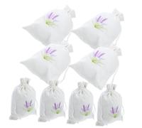 UKCOCO 10pcs Decorative Lavender Pouch Drawstring Storage Bags for Dried Flowers Items Reusable Cotton Material for Wardrobes Giving and Home
