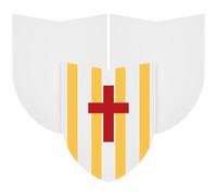 UKCOCO 10Pcs DIY Blank Shield for Party Game Prop Retro Design Easy to Hold for Crafts and Role Playing Activities for Creative Fun and Childhood Memories