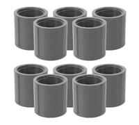 UKCOCO 10pcs Female Threaded Pipe Coupling Connector for Irrigation Tube and Lawn Watering System, Plastic Material with Fast Secure Connection and Decreasing Water Leakage, Suitable