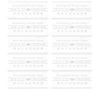 UKCOCO 10pcs Fire Alarm Manual Call Point Glass Replacement, High Temperature Resistant Fire Safety Emergency Switch Glass Panel for Indoor and Outdoor Use